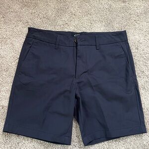 Ben Sherman Blue Flat Front Chino Shorts